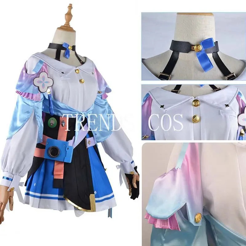 silisili AMarch 7th Cosplay Costume Big Size March 7th Dress Wig Role Play Lolita Outfits for comic con 2025 ☆ New
