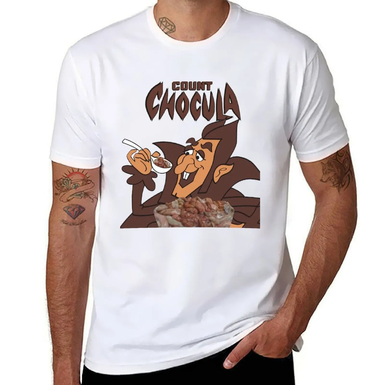 Count Chocula T shirt T-Shirt anime valentines clothes Anime t-shirt cotton t shirt men