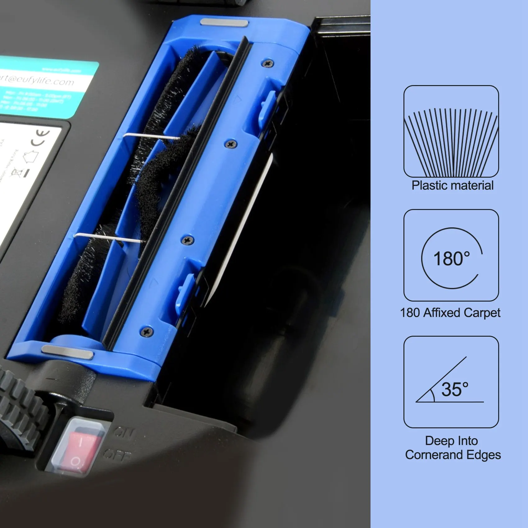 A02V-3 حزمة استبدال أجزاء المتداول فرشاة ل Eufy RoboVac 11S 15C 30 30C 12 35C المكنسة الكهربائية الروبوتية