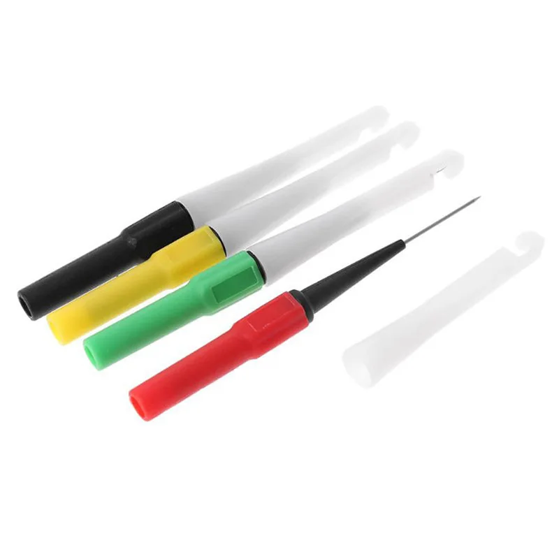 

Universal multifunctional testing probe for multimeter, non-destructive and non breaking wire, steel needle tip piercing probe