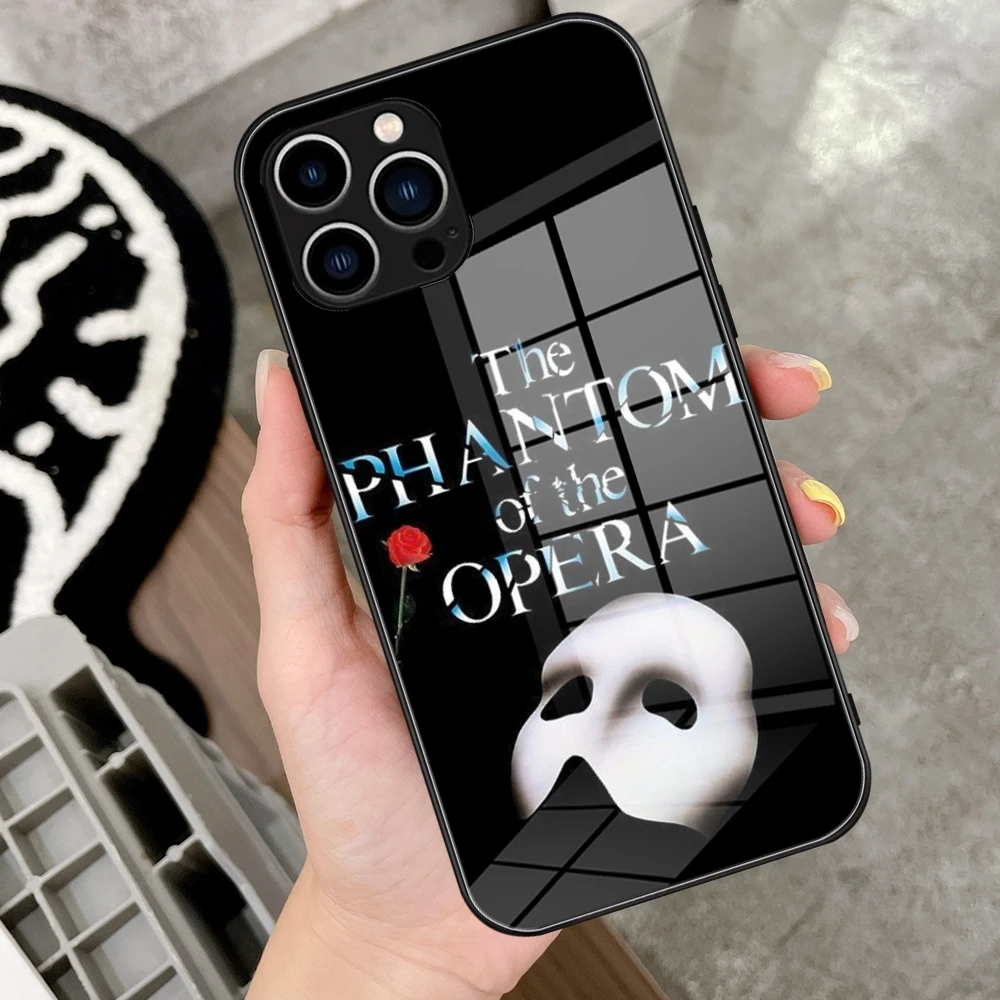 The Phantom Of The Opera Phone Case Tempered Glass For IPhone 15 14 11 12 Pro Plus 13 14 Pro Samsung S24 Ultra S23 Fe S22 Covers