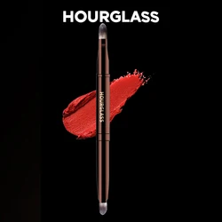 Hourglass Makeup Brush- No.16 Retractable Double-Ended Lip Brush Soft Fiber Hair Fashion Design Single Lip Brush