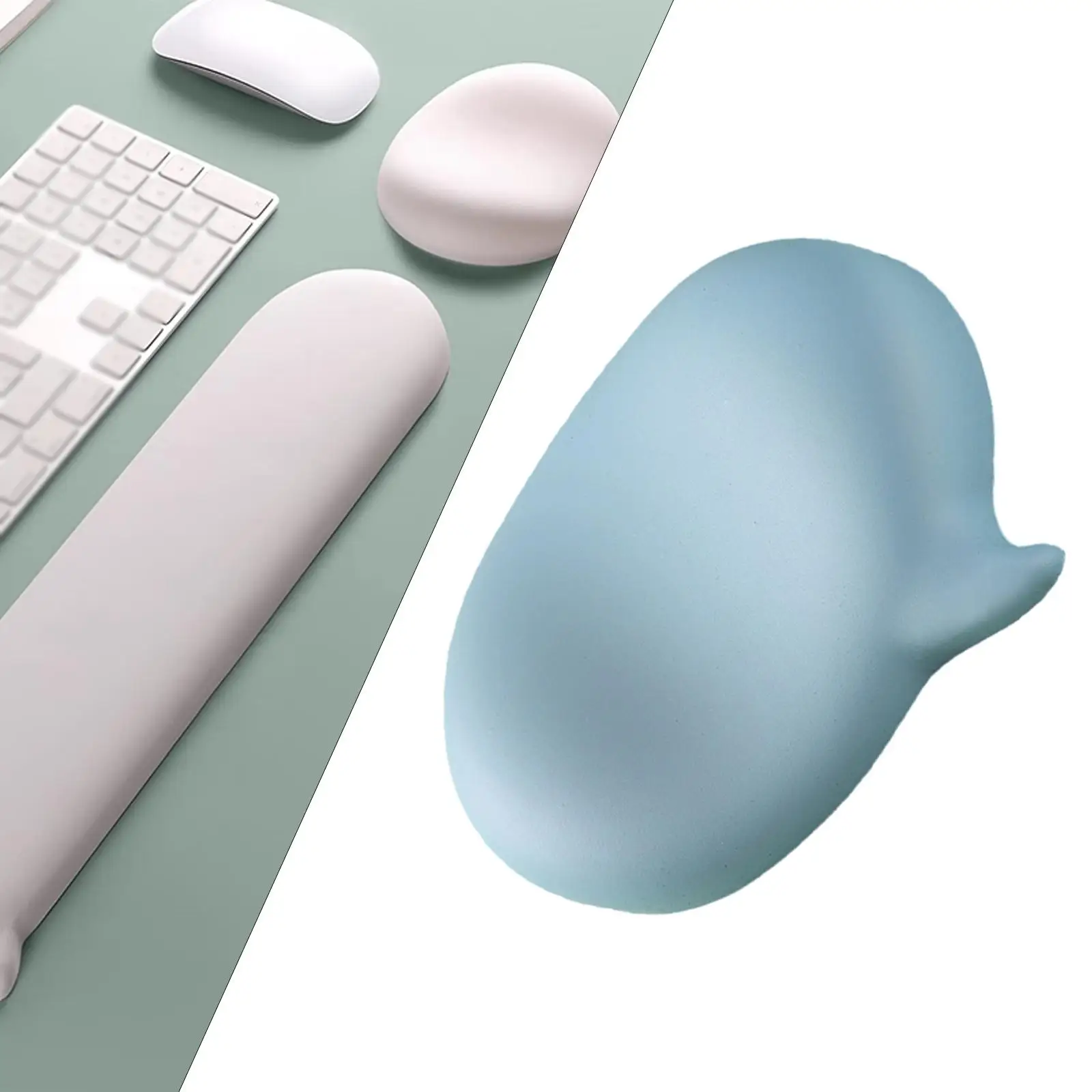 Keyboard Wrist Rest Pad Ergonomic Comfortable Wrist Cushion Anti Slip for Workshop Mechanical Keyboard Laptop Working Home