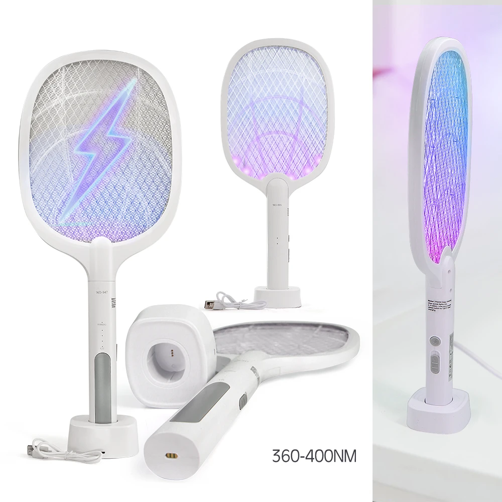 Electric Mosquito Killer Net for Home Foldable Handheld Standable Automatic Fly Swatter 3000V Repellent Flies Lamp Bug Zapper