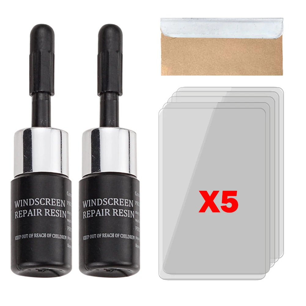 Refinisher Repair 3ml 4 Pack Amino-acrylate Automotive Car Windshield Crack for Tool Kit Daily Repair Refinisher