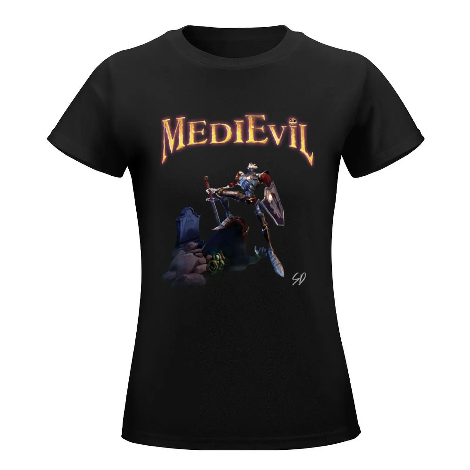 Camiseta Medievil sir daniel fortesque, ropa bonita, tops, camiseta para mujer