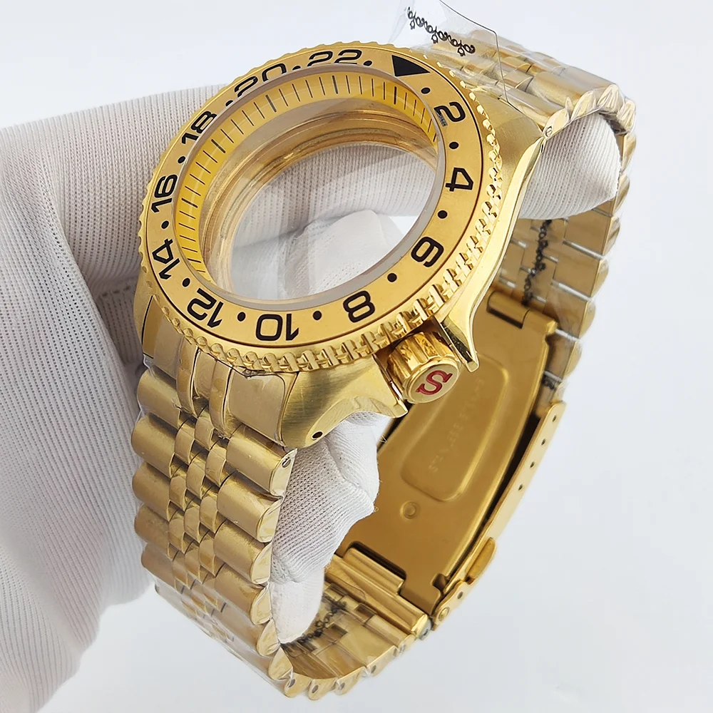 Boîtier de montre de luxe pour hommes, 40mm, SKX007, NH35, adapté au cadran 28.5mm, boîtier étanche en verre saphir