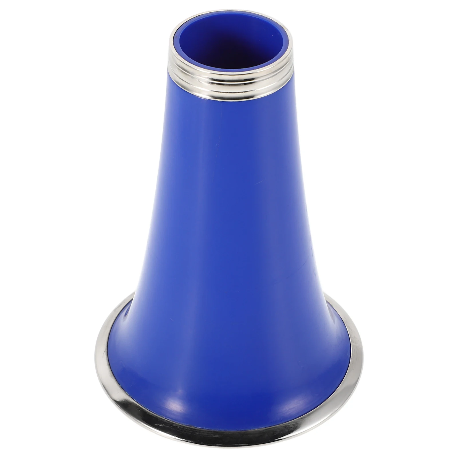 

Clarinet Bell Mouth Horn Replacement Accessories Abs Instrument Parts Speaker Black Tube Silver Edge Stylish Design for Schools