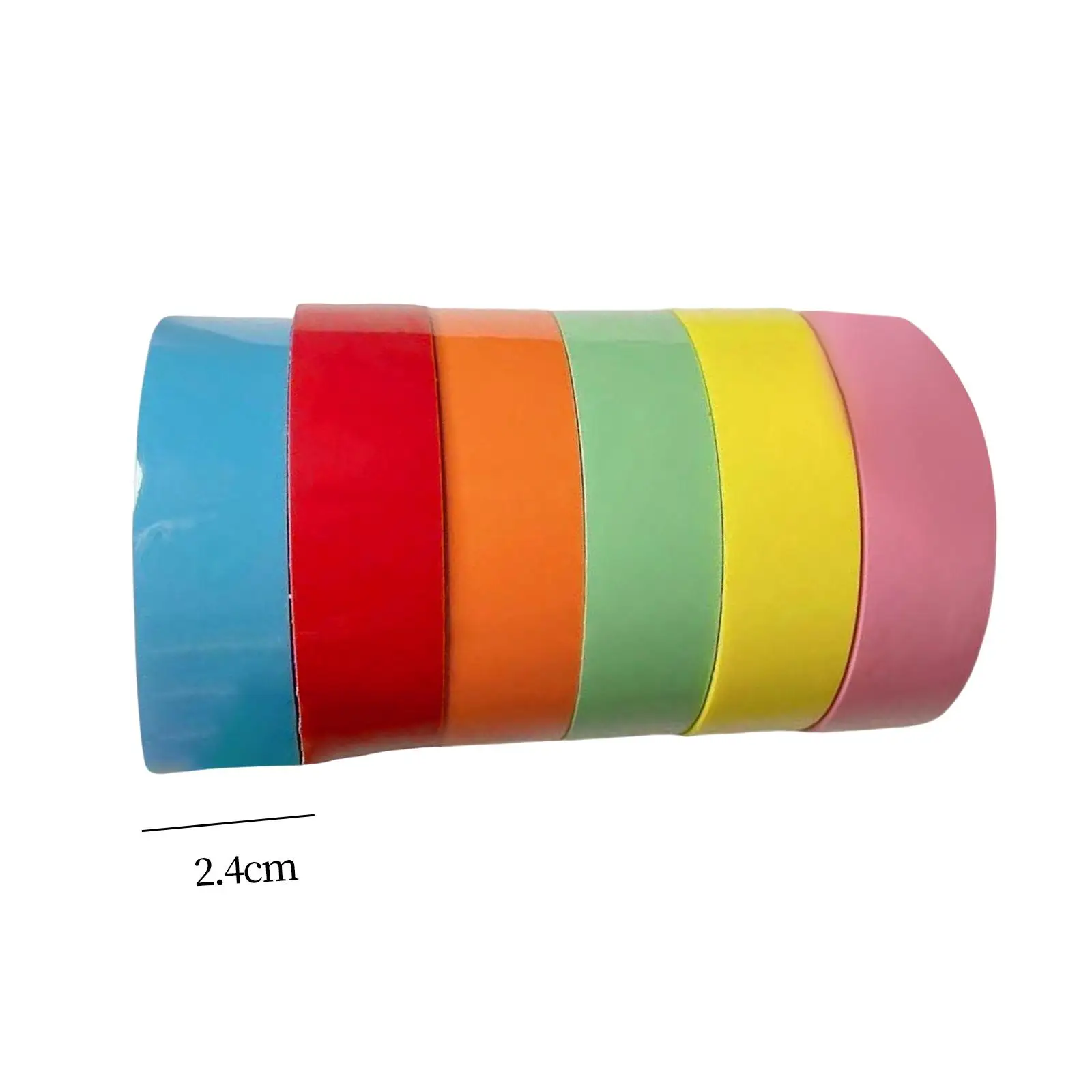 6x Creatieve Sticky Ball Rolling Tape Kleurrijke Tape Speelgoed Decoratief Zintuiglijk Speelgoed DIY Spel voor Volwassen Kinderen Feest Kinderbenodigdheden