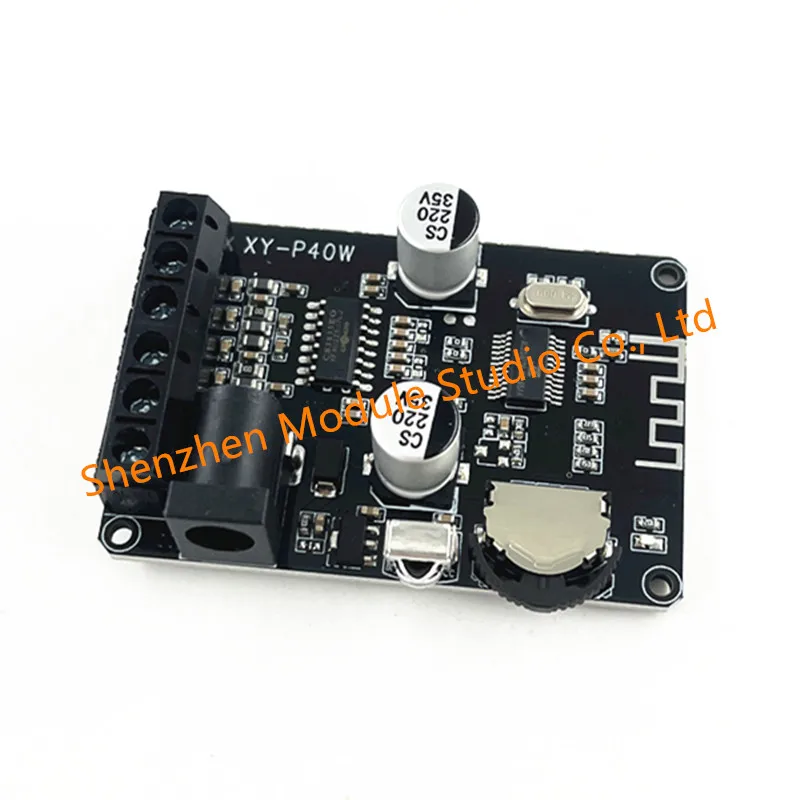40Wx2 Stereo For BT-compatible 5.0 Power Amplifier Board Module DC 12V/24V High Power Digital Amplifier XY-P40W