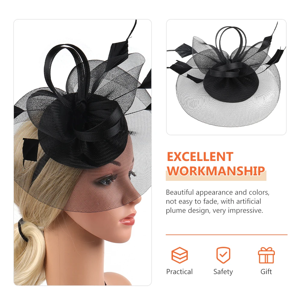 

Hairband Hairpin Hat Hats Tea Party for Women Woman Sunhat Artificial Fascinator Headband Banquet