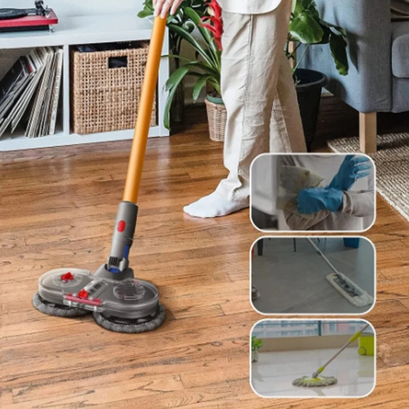 X17A 2025 NEUE-Elektrische Mopp Kopf Pinsel Mopp Für Dyson V7 V8 V10 V11 Staubsauger Ersatz Reiniger zubehör