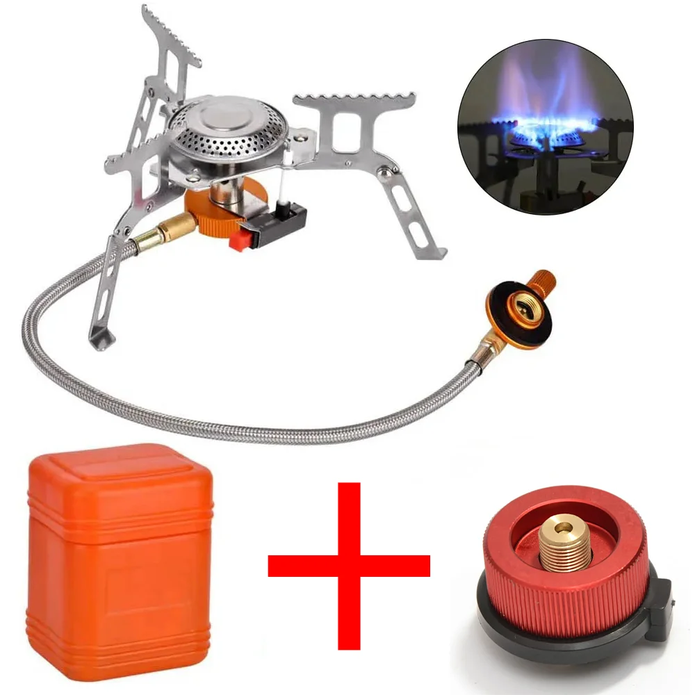 Camping Gasfornuis Outdoor Toeristische Brander Grote Power Heater Toerisme Fornuis Barbecue Toerisme Benodigdheden Picknickuitrusting