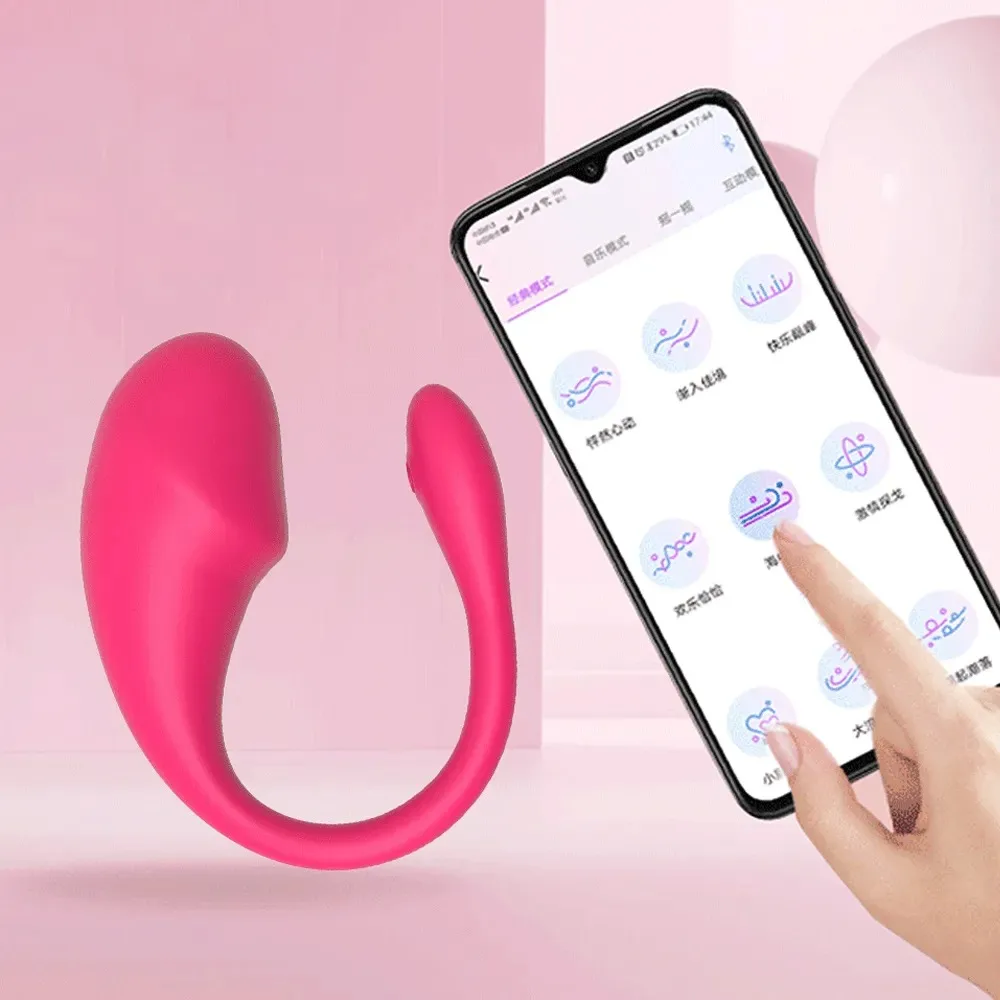 Vibrador inalámbrico con Bluetooth para mujer, consolador con aplicación de Control remoto, huevo vibrador, clítoris, bragas femeninas, Juguetes sexuales para adultos