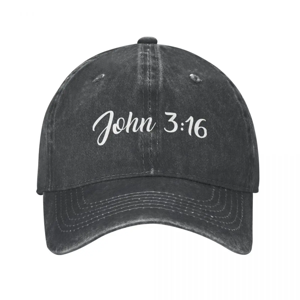 John 3 16-Bible Verses Print 2 - Christian, Faith Based Baseball Cap cowboy hat Peaked cap Cowboy Bebop Hats Men and women hats