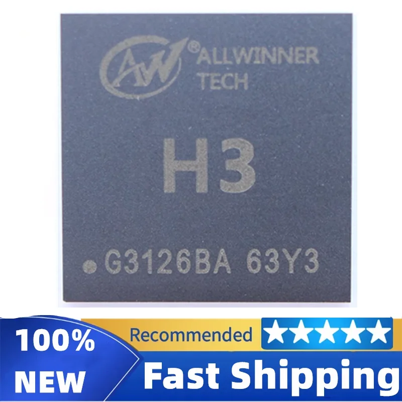 New ALLWINNER H3 ARM H3 CPU H3 BGA BGA347 Quad-core intelligent set-top box CPU processor chip