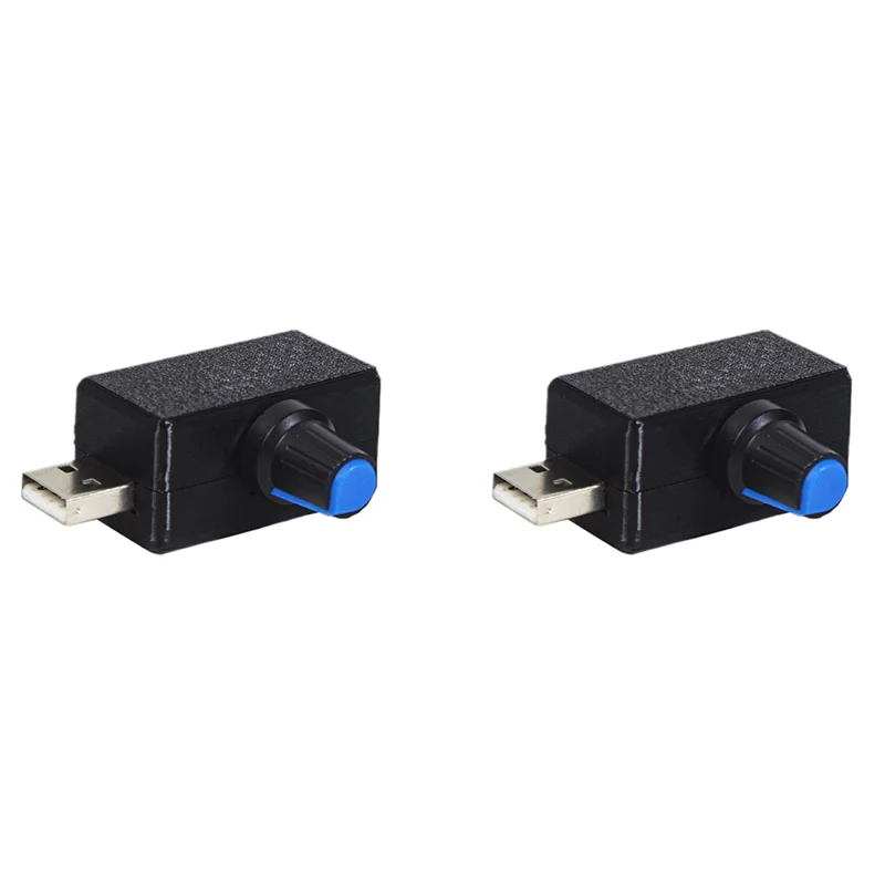 2X 5V USB ファンスピードコントローラー電圧調整モジュールモータースピードコントローラー USB-A インターフェース DIY-Y47A