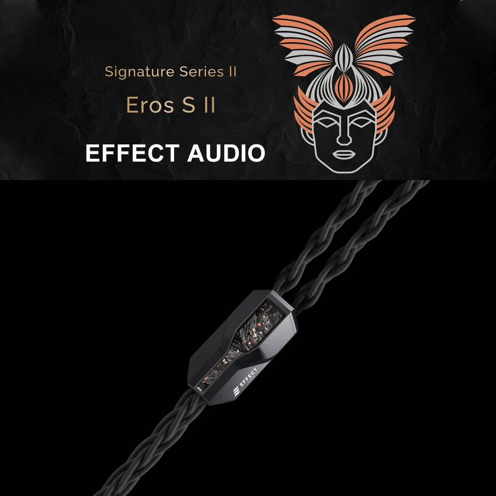 Effect Audio Signature Series II Eros S II 8 Wire Earphone Cable 2Pin 0.78 ConX Interchangeable Connector Professional IEM Cable