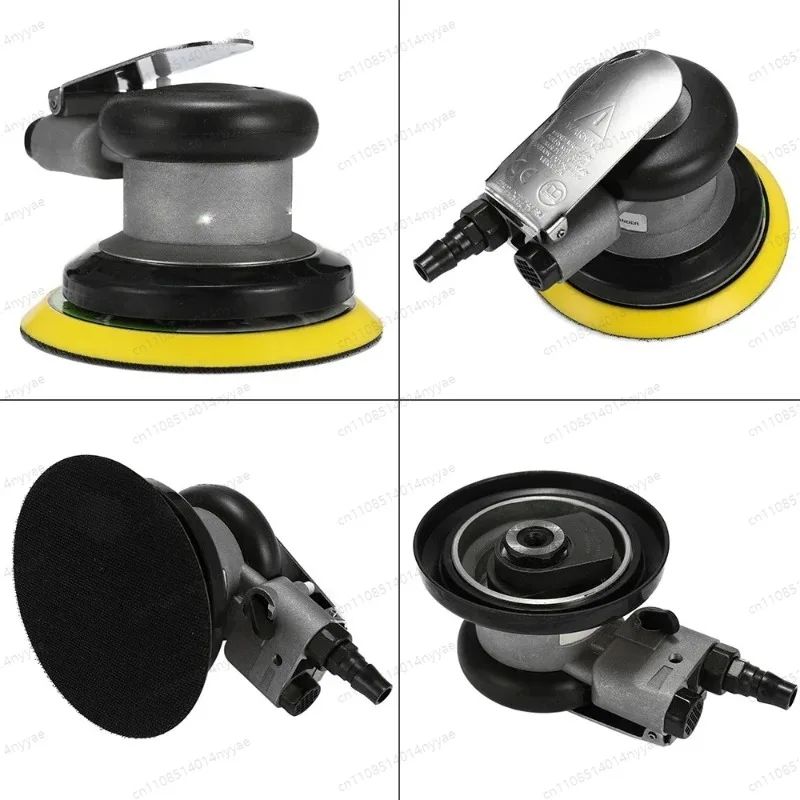 Polishing Machine 5 Inch Round Polished Grinding Hand Tool Pneumatic Tools Air Sander Sandpaper Random Orbital Grinder Tools