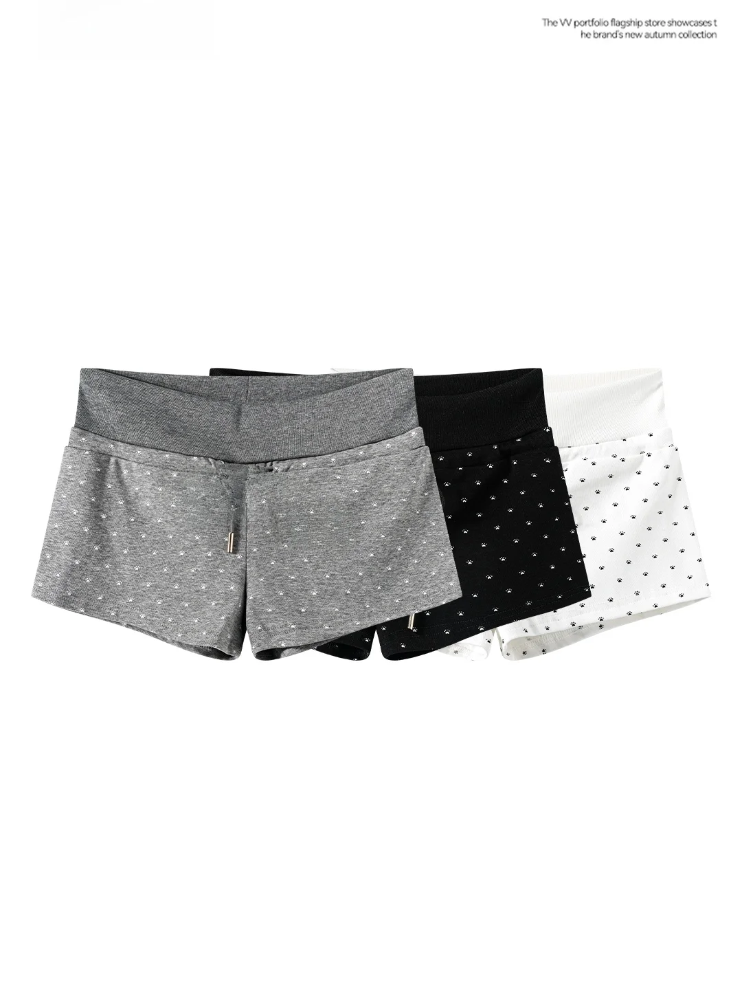 Polka Dot Sexy Short Pants Women's Drawstring High Waist Base Layer Summer Outerwear Sensual Tight Fit Bottoming Shorts
