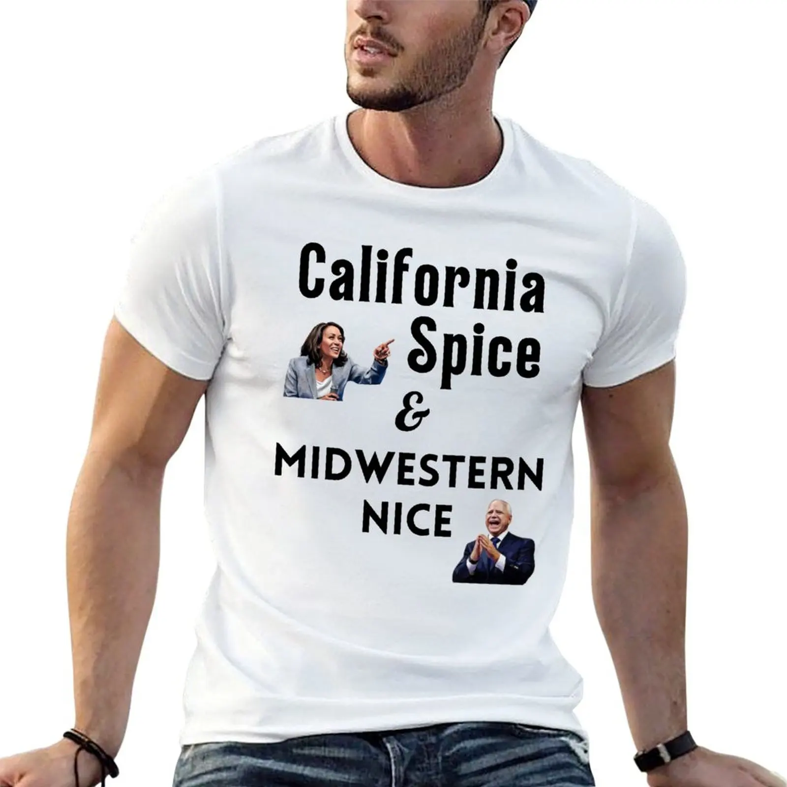 

quality for Harris Walz high cotton T-Shirt man shirts Tim t shirts cotton t 2024 Kamala