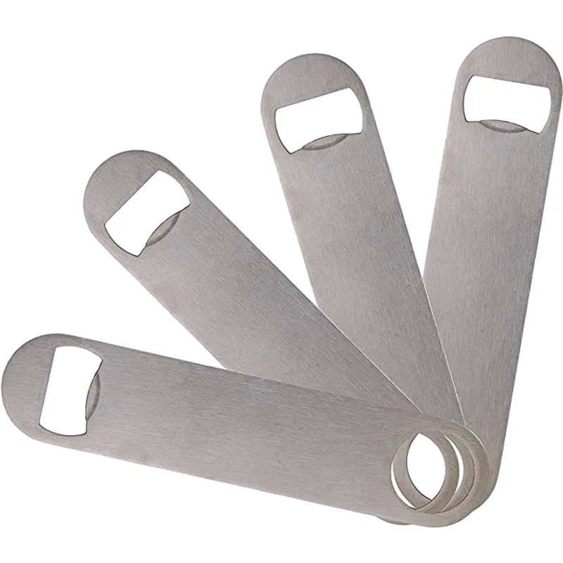 20/40Pcs Heavy Duty Stainless Steel Flat Bottle Opener, Solid & Durable Beer Openers, 5-Inch