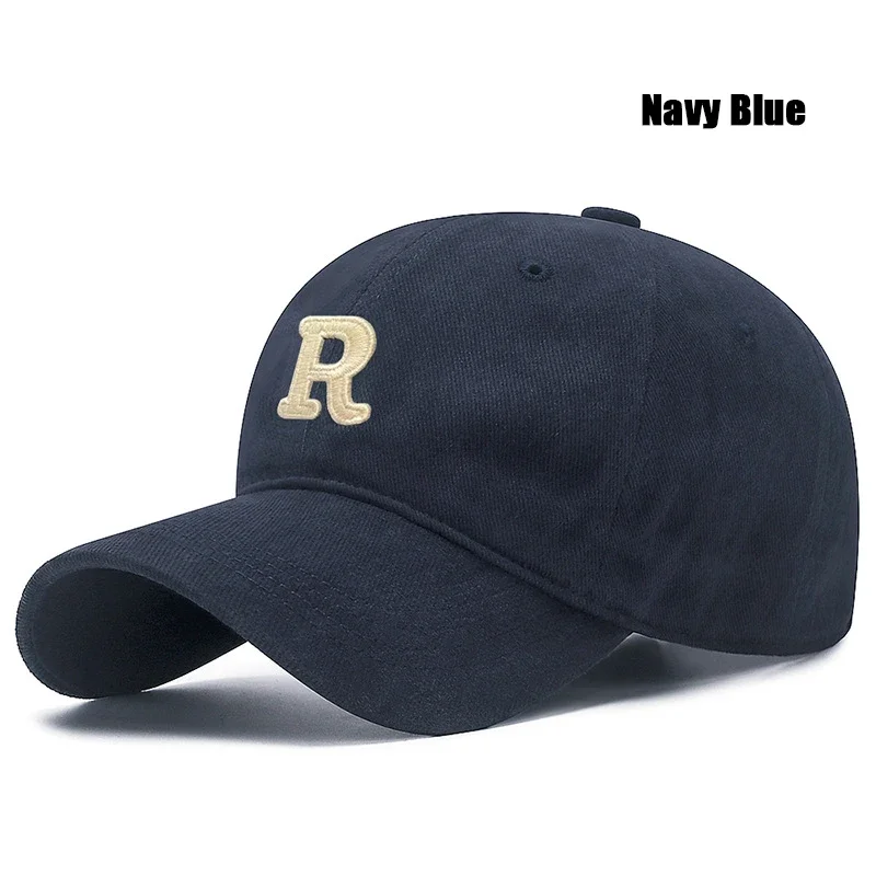 Neue Unisex-koreanische Version mit großem Kopfumfang, dreidimensionaler R-Buchstabe, Baumwolldorn, 3dimensionale bestickte Baseballkappe – Detail 16