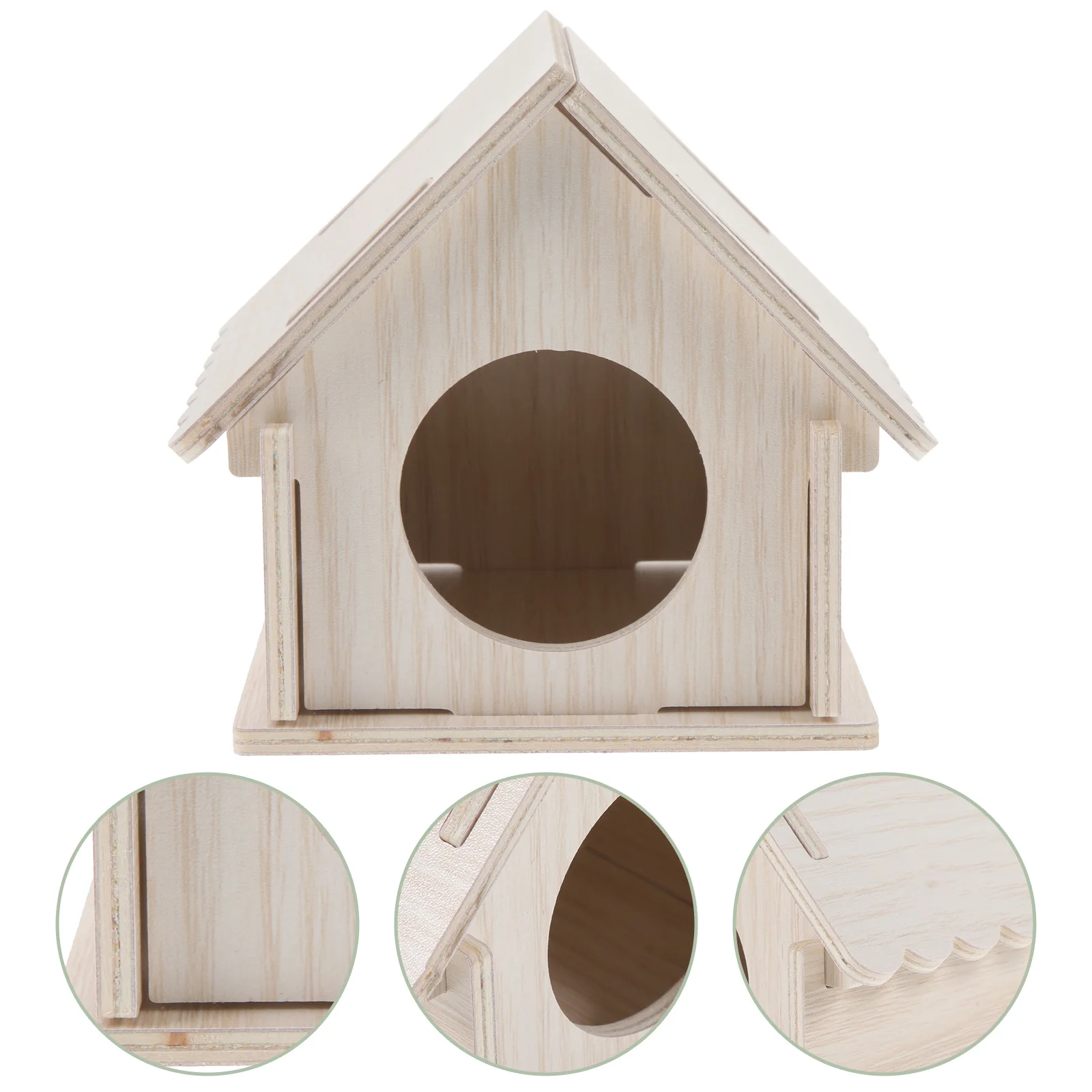 Hamster Multi-storey Small Animal Mechanism Wooden House Hideout Home Rat Houses Chinchilla Toy Mini Cage Hamsters Hideaway