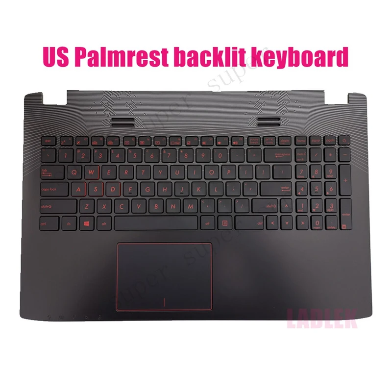 

SSS+ US Palmrest Backlit keyboard for ASUS ROG GL552V/GL552VX/GL552VW/GL552VL