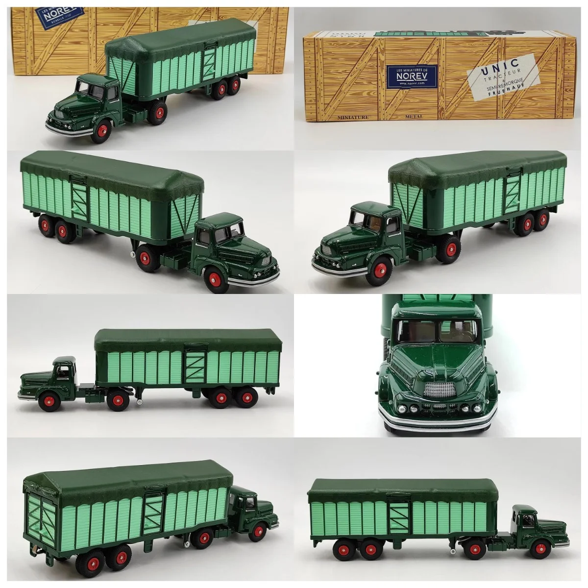 Металлическая модель грузовика UNIC для перевозки скота, масштаб 1:55, NOREV