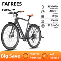 FAFREES F700M/F700W Adult Electric Bike 250W Motor Ebike 36V10Ah Battery E-bike 700*42C Tire City Electric Bicycle