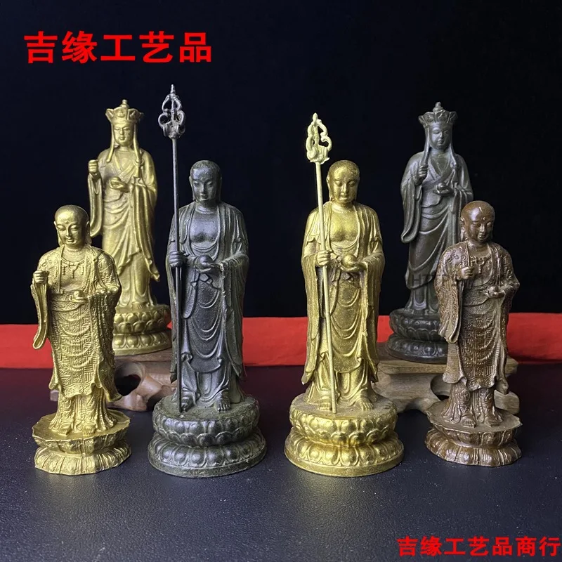 

Ksitigarbha Buddha Statue Ornament Home Living Room Buddha Hall Desktop Decoration Craft Display Alloy Ksitigarbha Standing Budd