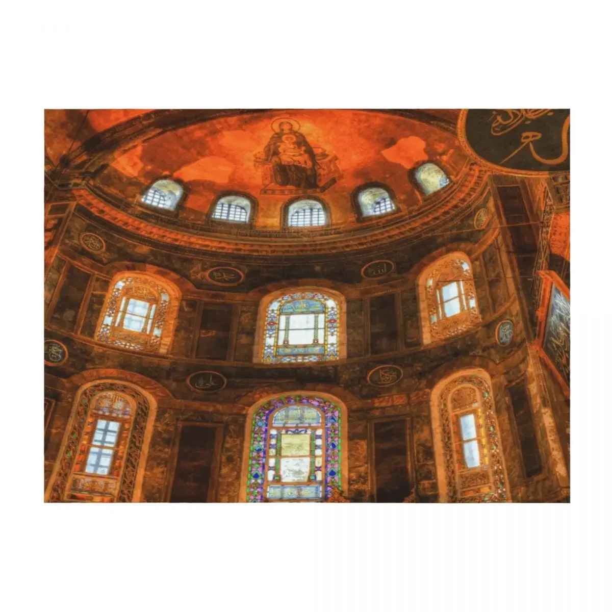 

Hagia Sophia Istanbul Throw Blanket Thermal Nap Hairy Comforter Blankets