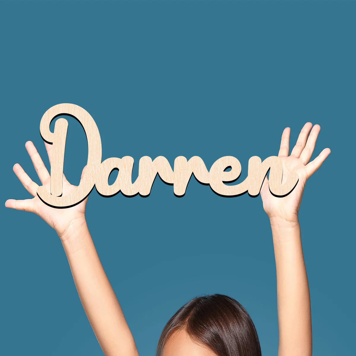 1 pc darren example Customized Text Wooden Sign Traditional Style Tabletop Decorative Plaque for Bedroom
