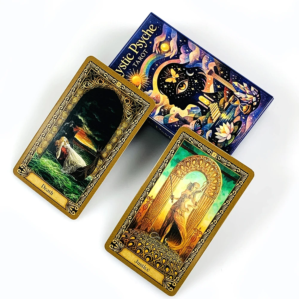 New Mystic Payche Tarot Cards 78 Cards Prediction Divination Tarot Deck Party Board Game Entertainment Leisure Cards Game