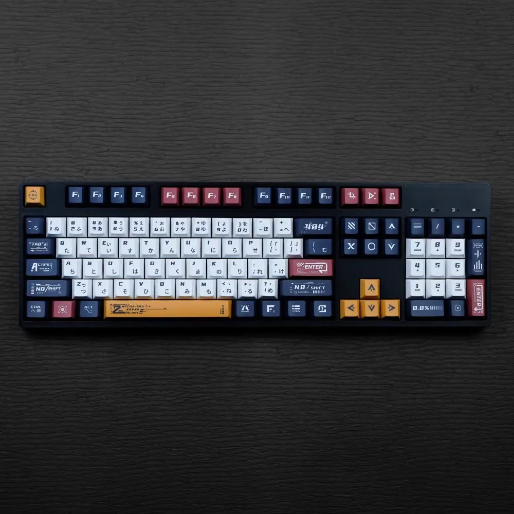 140 Keys/set Mech Warrior MW Theme Key Caps PBT Dye Subbed Keycaps Cherry Profile Lightproof Keycap For GH60 GK64 68 75 96 980