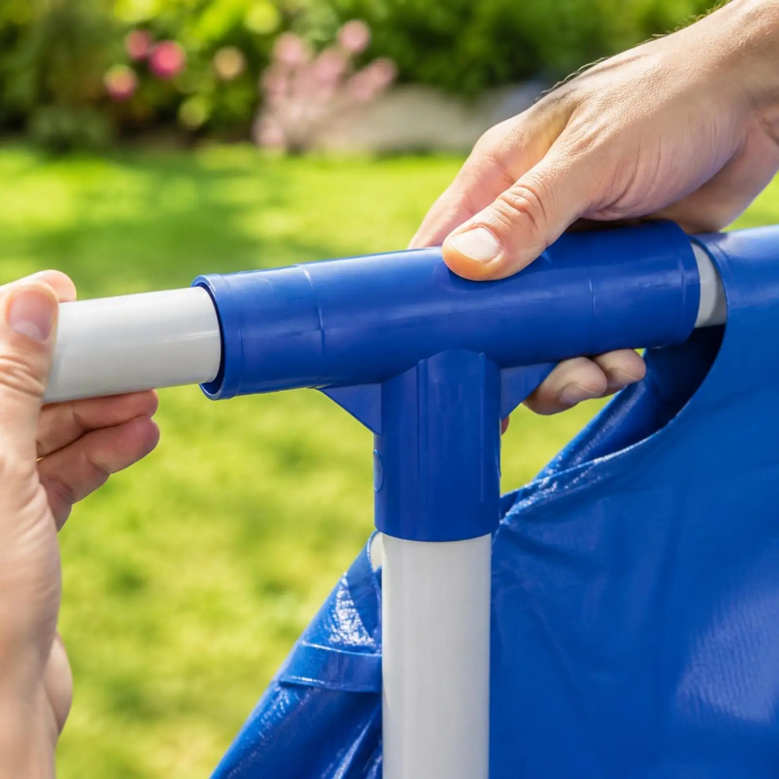 T-Shaped Pool Hose Adapter Versatile Cross-Shaped Triple-Port Adapter Tight-Seal