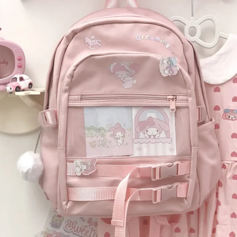 MBTI Sweet Cinnamoroll Damen-Rucksack, niedlich, original, blau, Jugend-Schulrucksäcke, japanischer Stil, modisch, weiblich, ästhetische Taschen