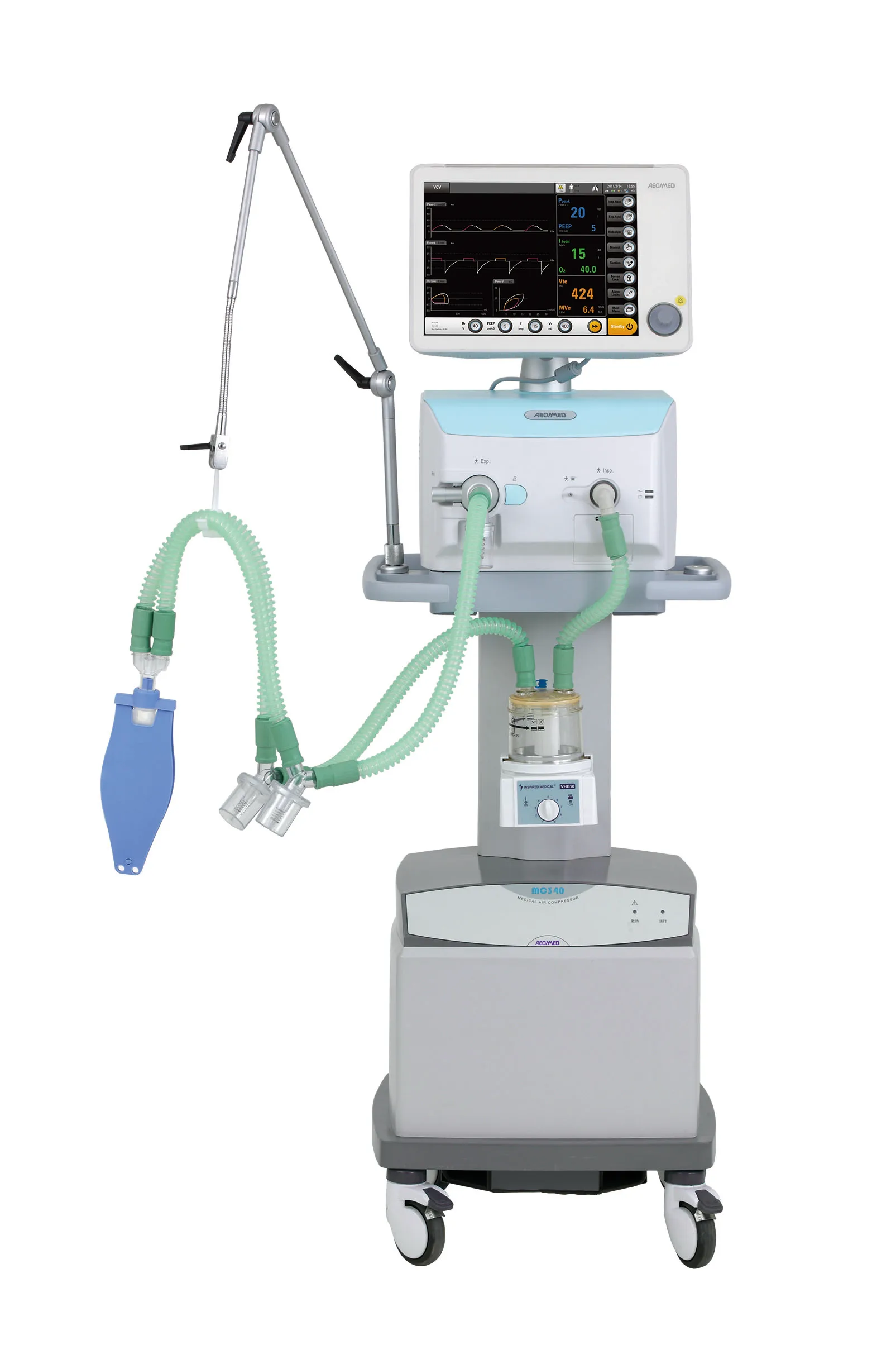 Portable Respiratory Machine with CE High-end Aeonmed VT5230 ICU Multi Function Clinical Support Large TFT