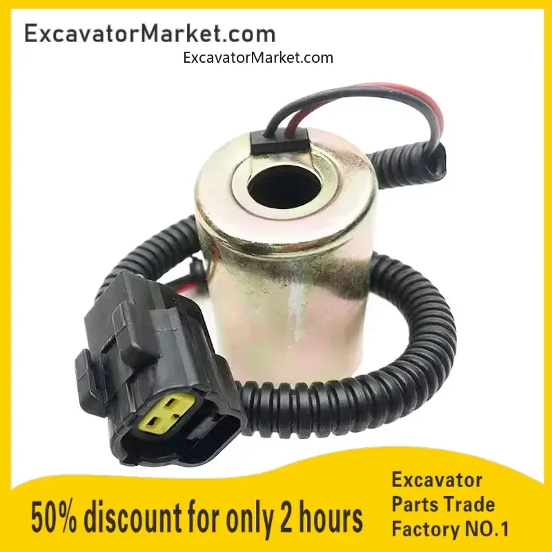 

Excavator Spare For Doosan daewoo DH55 60-7Electronic Valve Rotary pilot safety lock walking solenoid coil excavator accessories