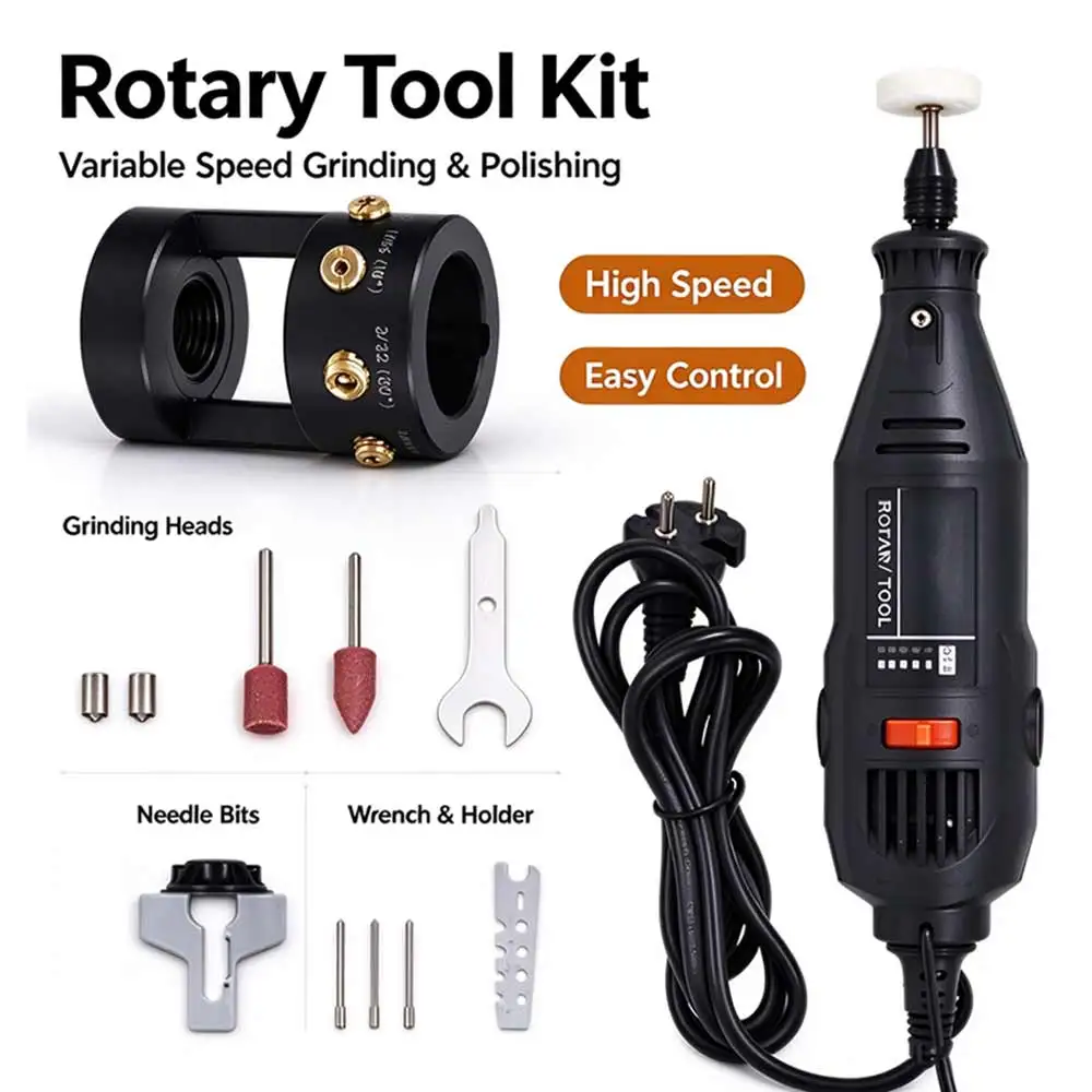 Electric Grinder With Tungsten Electrode Sharpener Grinder Head TIG Rotary Tool Mini Electric Drill Set for Crafting DIY Project