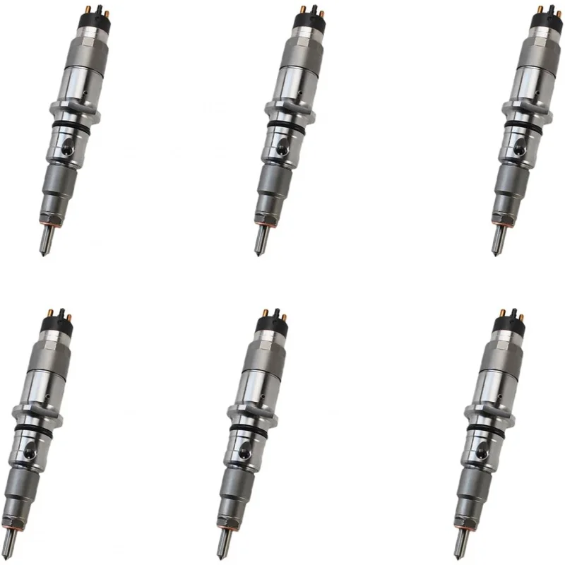 

6 Pcs Fuel Injectors 445120054 0445120059 0445120231 0445120236 0445120305 for 5263262 Komatsu PC200-8 Cummins QSB6.7 QSB5.9