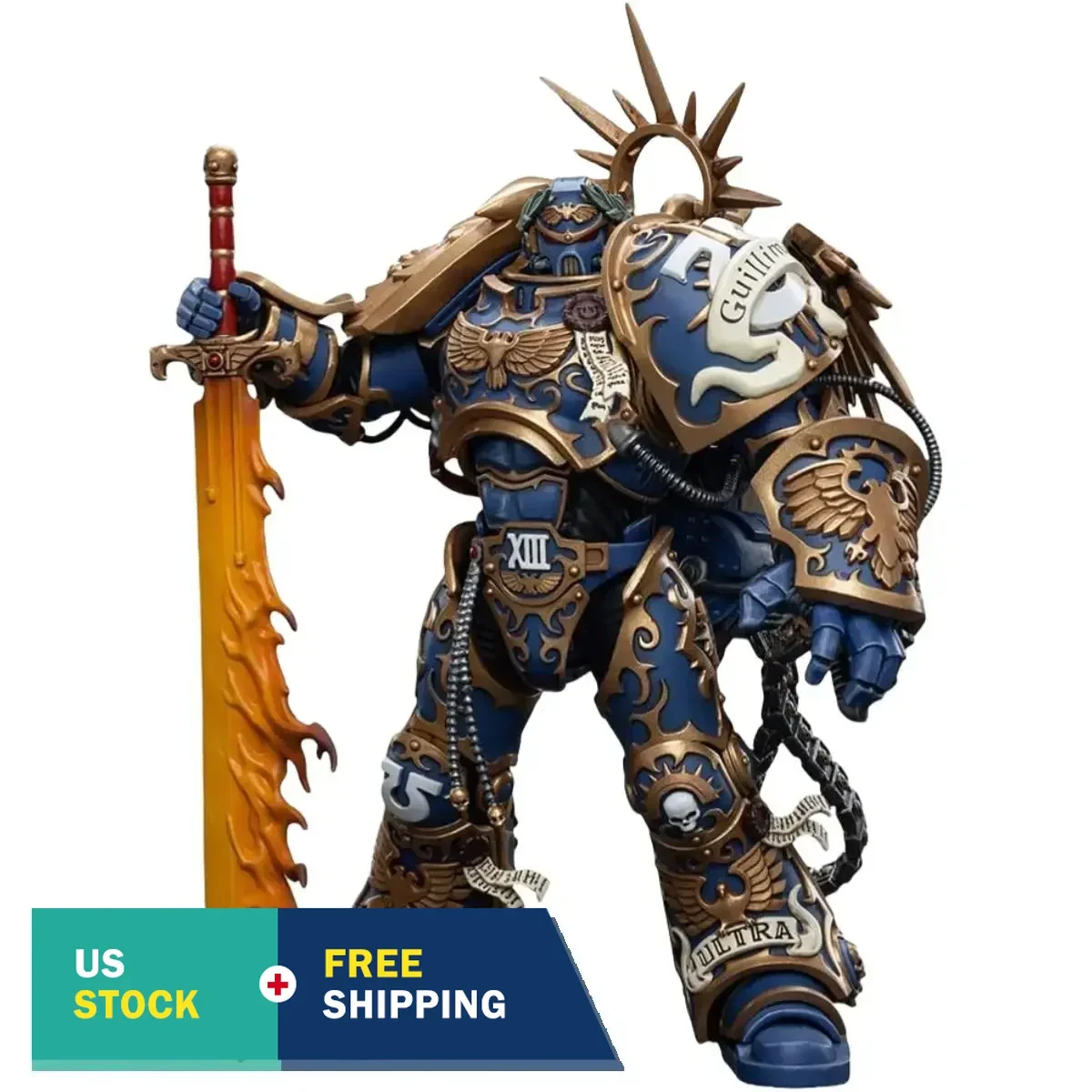 HiPlay JOYOY Warhammer 40K Roboute Guilliman Ultramarines Primarch Figurine d'action 1/18