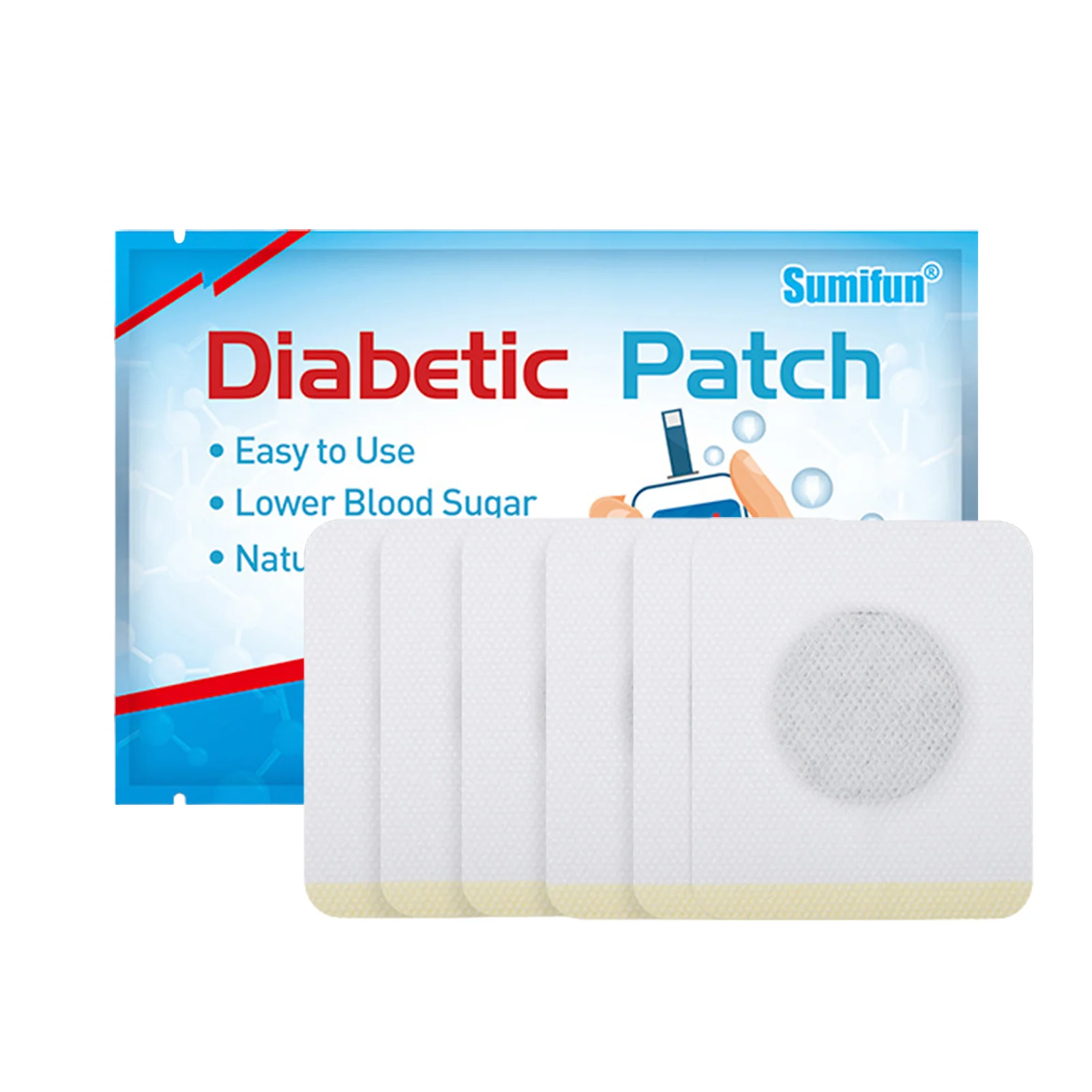 

6pcs/pack Diabetes Patch Reduce High Blood Sugar Diabetes Patch Medications Natural Herbs Diabetic Plaster Health Care Massager