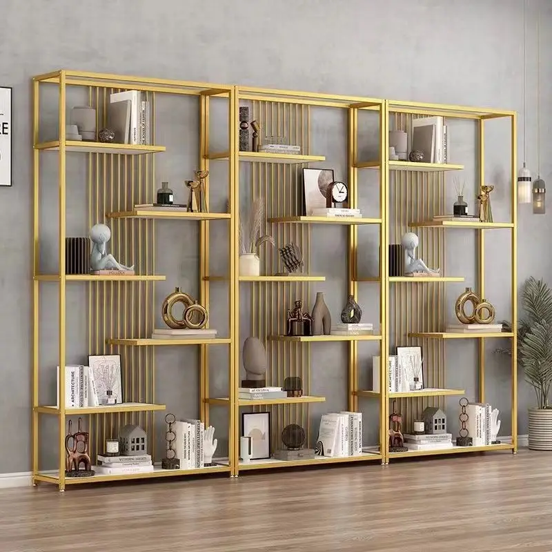 

For Customized light luxury product display rack Multi-layer shelf Floor-to-ceiling office partition Sample display Showcase