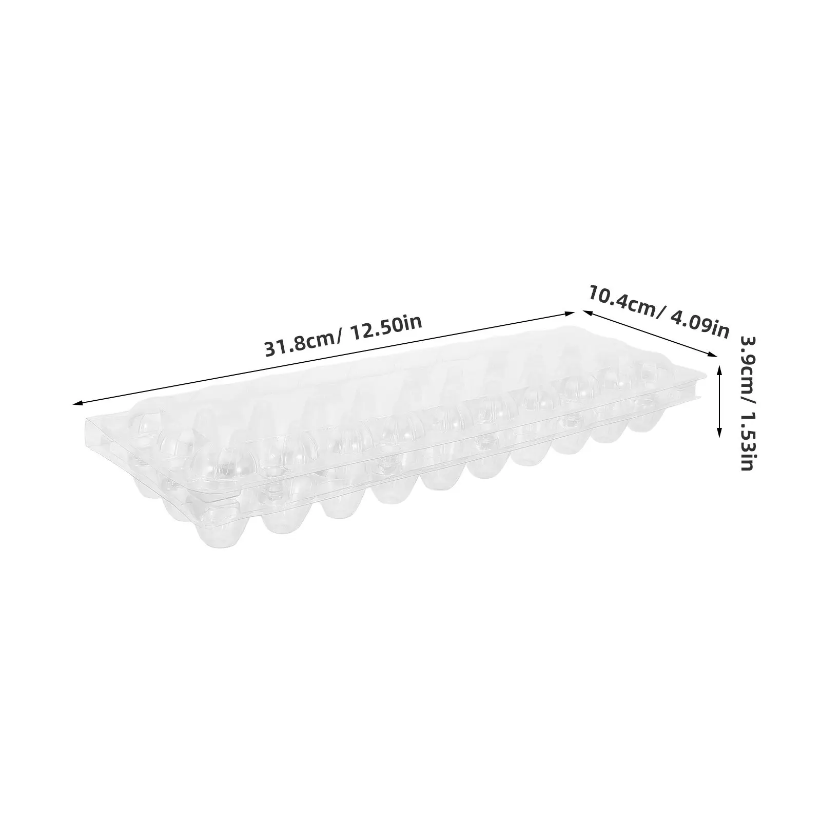 20Pcs Plastic Quail Egg Holder Clear Stackable Transparent Egg Storage Tray Bulk Cartons Reusable Organizer Plastic Trays