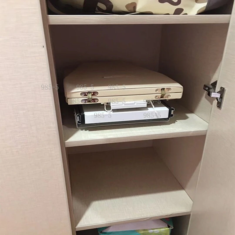 Home Wardrobe Folding Ironing Board Push-Pull Damping Hidden Design Cloakroom Electric Iron Bracket