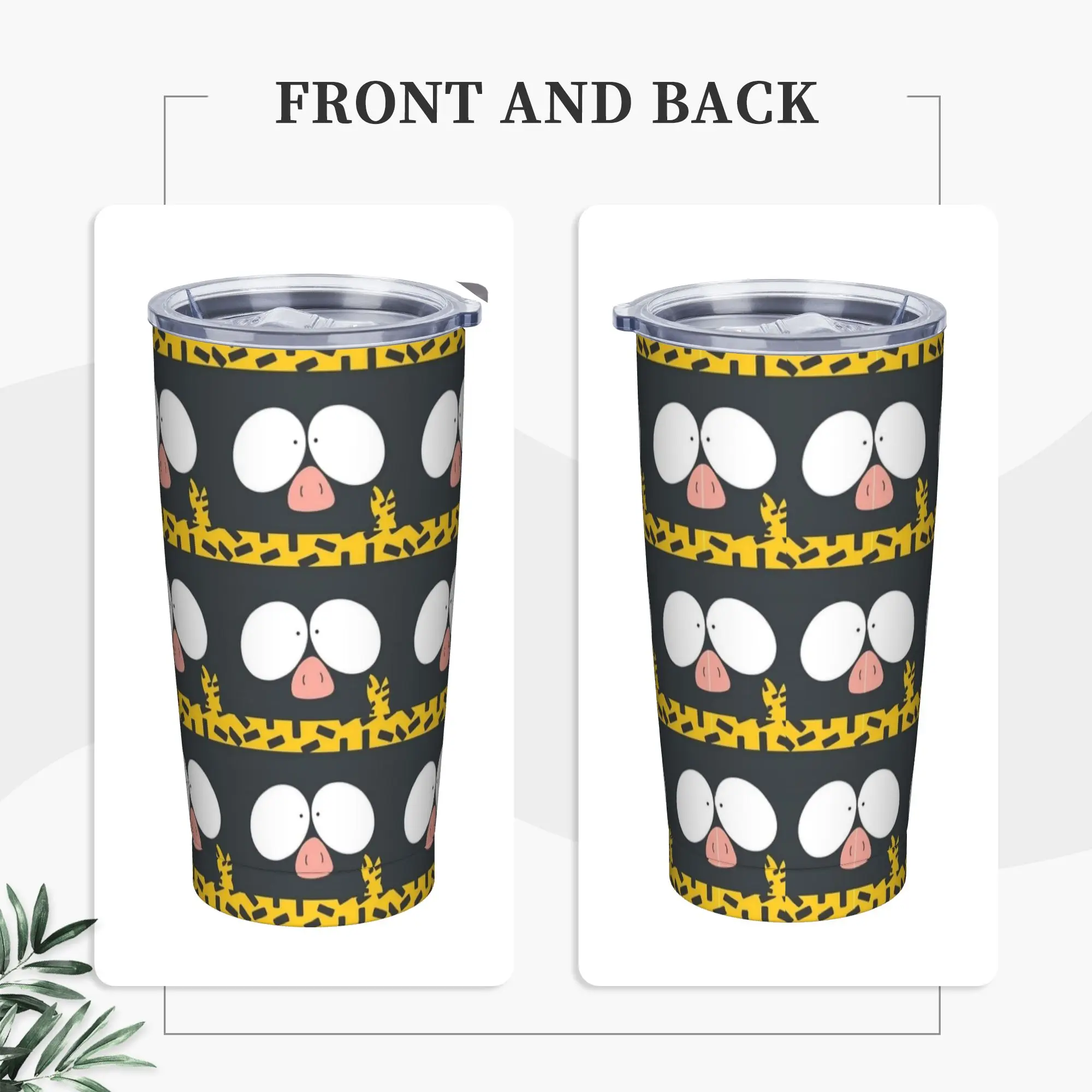 P-Chan Chibi Ranma Anime Manga Insulated Tumbler with Straws  Stainless Steel Coffee Mugs Double Wall Hot Cold Drinks Cups, 20oz
