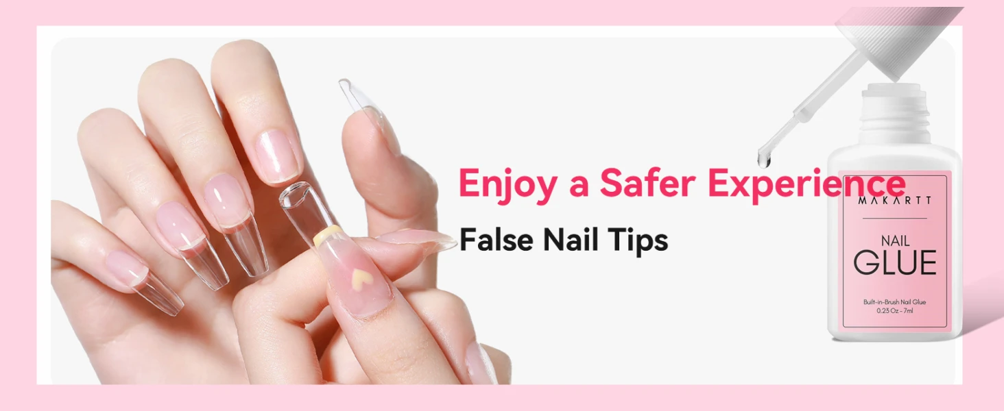 Makartt Künstliche Nagelspitzen 500 Stück Mandelform Vollabdeckung Gel-Spitzen Falsche Acrylnägel Stiletto Coffin Press-on Nägel Klar Natürlich – Detail 6