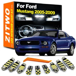 ZITWO-Kit de bombillas de luz LED Canbus para Interior de coche Ford Mustang, lámpara para matrícula, 8 piezas, 2005, 2006, 2007, 2008, 2009